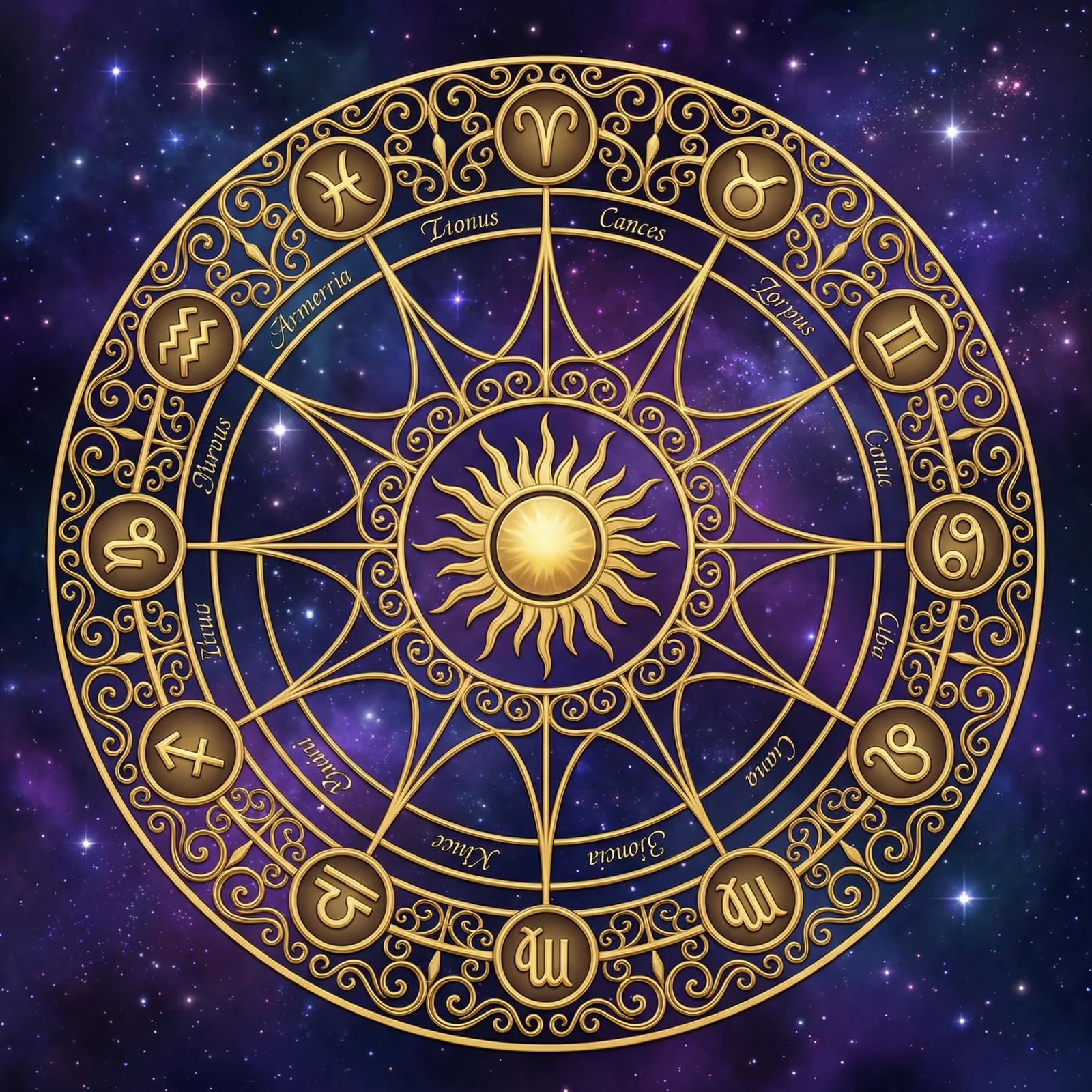 十二宫彩运指数轮盘 - 星象彩运占星馆 - 七星彩